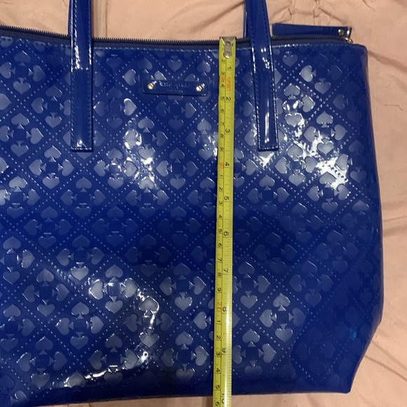kate spade Bags Kate Spade Vegan Bright Blue Logo Tote Bag Poshmark